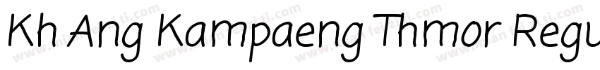 Kh Ang Kampaeng Thmor Regular字体转换